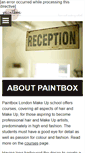 Mobile Screenshot of paintboxlondon.co.uk